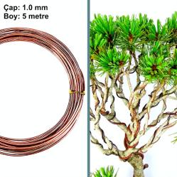 OMENİV'DEN BRONZ TON 1.00 MİLİMETRE ÇAPLI 5 METRE BONSAİ BONZAİ GÖVDE DAL ŞEKİLLENDİRME TELİ