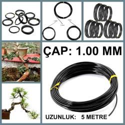 OMENİV'DEN 1.00 MİLİMETRE ÇAPLI 5 METRE BONSAİ BONZAİ GÖVDE DAL ŞEKİLLENDİRME TELİ