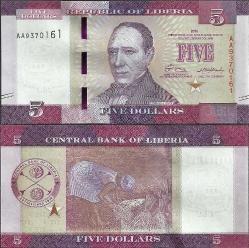 LİBERYA 5 DOLAR 2016 ÇİL KONDİSYON.