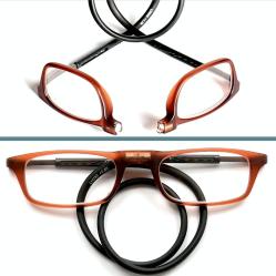 OMENİV'DEN HOBİ BİLGİSAYAR İÇİN ÖZEL YUMUŞAK KORDONLU KAHVE GÖZLÜK ÇERÇEVE MIKNATISLI ÇOK PRATİK