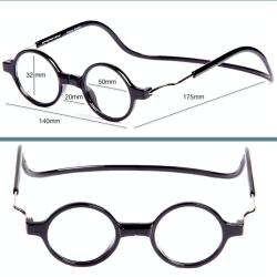 OMENİV'DEN HOBİ BİLGİSAYAR İÇİN ÖZEL YUVARLAK KORDONLU SİYAH GÖZLÜK ÇERÇEVE MIKNATISLI ÇOK PRATİK
