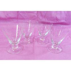 ViNTaGe KRİSTAL CAM KoNiK KADEHLER.....4 Adet