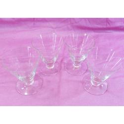ViNTaGe KRİSTAL CAM KoNiK KADEHLER.....4 Adet