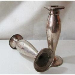 VİNTAGE GÜMÜŞ KaPLaMa AVRUPA ŞAMDANLAR..Çift