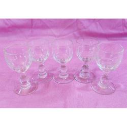 ViNTaGe KRİSTAL CAM LiKöR KADEHLERİ.....5 Adet