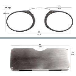 OMENİV'DEN İMAJ GÖZLÜĞÜ ANTİKA VİNTAGE TARZ AHŞAP DOKULU KOYU GRİ BURUN ÜSTÜ GÖZLÜK
