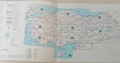 1977 TÜRKİYE KARAYOLLARI HARİTASI - ROAD ATLAS OF TURKEY