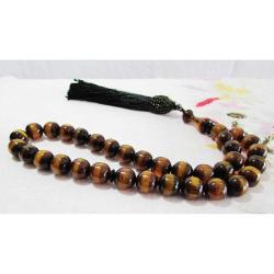 ÇoK GüZeL SÜRMELİ ATEŞİ SIKMA KEHRİBAR 33 Lük TESBİH....10,5x10,5mm