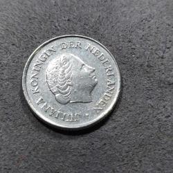 P33---------1970 HOLLANDA MADENİ PARA---25 CENT