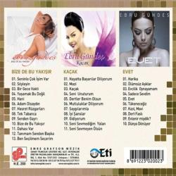 ebru gündeş arşiv 3 cd bize de bu yakışır evet kaçak 3 cd set  jelatinde cd