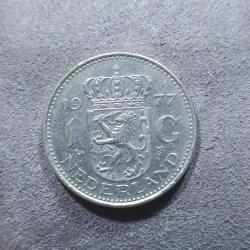 P32---1977 HOLLANDA MADENİ PARA---1 GULDEN