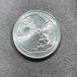 P33---2016 AMERİKA MADENİ PARA- QUARTER DOLAR--BLUE RIDGE PARKWAY