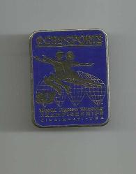 CBSSPORTS 87 WORLD FIGURE SKATING CHAMPIONSHIP CINCINATI USA / DÜNYA ARTİSTİK BUZ PATENİ ŞAMPİYONASI ROZETİ...