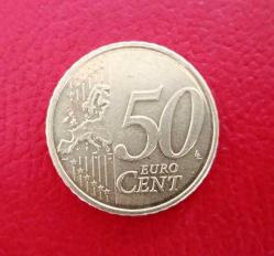50 CENT EURO MADENİ PARA  2015 Yılı (Resimdeki Ürün Gönderilecektir) (EUR-98)