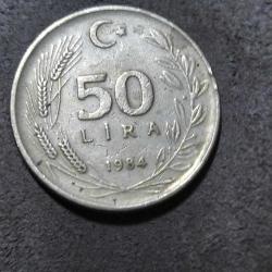 P37---1986 MADENİ TÜRK LİRASI 50 LİRA