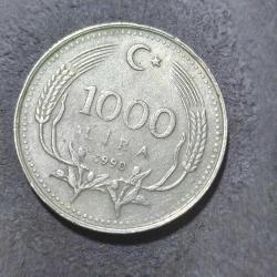 P36---1993 MADENİ TÜRK LİRASI 1000 LİRA