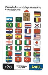 K = FUTBOL  TEMALI  YABANCI CHİPLİ  KART ( KORE * JAPONYA - 2002 ) TEMİZ  ve  NADİR