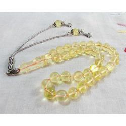 UKRAYNA MeNŞeiLi BALTIK DaMLa KEHRİBAR 33 Lük TESBİH.......7,6mm