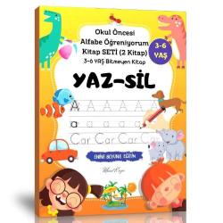 Okul Öncesi Alfabe Öğreniyorum Kitap Seti (YAZ-SİL)