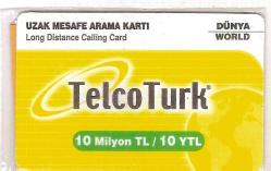 K = UZAK  MESAFE  ARAMA KARTI ( TELCO TURK ) AMBALAJINDA