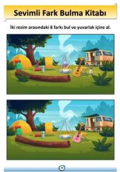 Okul Öncesi Fark Bulma Yaz-Sil Kitabı