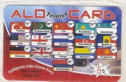 K = UZAK ARAMA KARTI - ALO  TELETEL  CARD ( AMBALAJINDA )