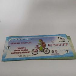 MLP19--MİLLİ PİYANGO 9 OCAK 2012 TAM BİLET-