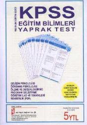 Yediiklim Eğitim Serisi / KPSS Eğitim Bilimleri Yaprak Test