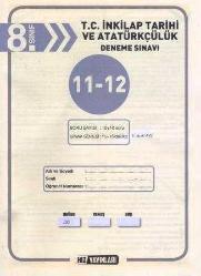 Hız Yayınları 8. Sınıf T.C. İnkılap Tarihi ve Atatürkçülük Deneme Sınavı 11-12