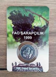 HATIRA PARA FAO ŞARAPÇILIK YILI 1999 (Resimdeki Ürün Gönderilecektir) ÖZEL SAKLAMA KİTİ İÇİNDE A-3