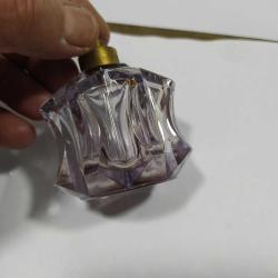 RF52----KRİSTAL CAM ANTİKA PARFÜM ŞİŞESİ--POMPASI YOK