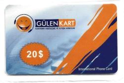 K = UZAK MESAFE  ARAMA KARTI * GÜLEN  KART - 20  $ ( AMBALAJINDA )