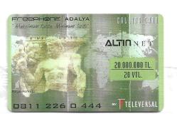 K = UZAK MESAFE  ARAMA KARTI * ALTIN  NET - 20  YTL ( AMBALAJINDA )