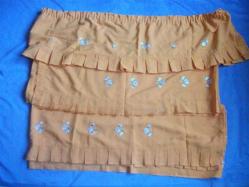 DANTELLİ - 2 ADET MUTFAK PERDESİ+1 ADET PERDE ÜSTÜ- (PERDELER 131x216 - 140x216 cm)