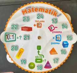 KOLAY MATEMATİK ÇARKI (TOPLAMA - ÇIKARMA - ÇARPMA - BÖLME - KARE - ÜÇGEN - ELİPS - DİKTÖRTGEN)