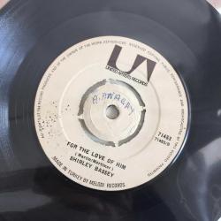 Shirley Bassey / Love Story - For the Love of Him / Turkey 1971 / 45'lik / *Soundtrack, Pop*