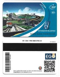 Efemera - K = ULAŞIM  KARTI ( ANKARA ) ANKARA KART - KULLANILMAMIŞ - kitantik - kitaLog