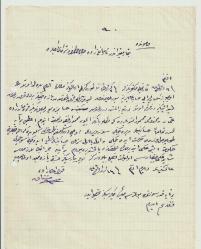 OSMANLICA MÜREKKEPLE YAZILMI ÜÇ ADET BELGE-MEKTUP...