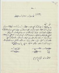 OSMANLICA MÜREKKEPLE YAZILMI ÜÇ ADET BELGE-MEKTUP...