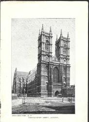 KLS11---WESTMINSTER ABBEY LONDRA İNGİLTERE 1900 BAŞLARI BASKI RESİM