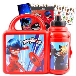 Antika - Miraculous Ladybug Lunch Box and Water Bottle Set - Miraculous Ladybug School Supplies Bundle for Ki - kitantik - kitaLog