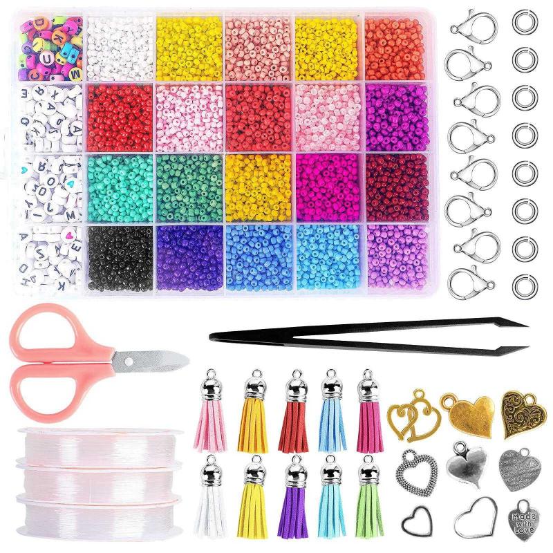 DIY Letter and Seed Bead Kit - over 12,000 pieces