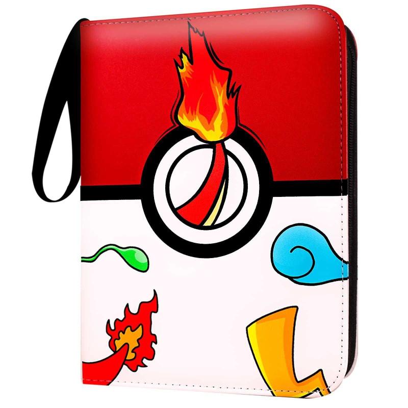 Antika - Card Binder Compatible with Pokemon Card Binder ,4-Pocket Trading Card Binder with 55 Premiums Antika - Card Binder Compatible with Pokemon Card Binder ,4-Pocket Trading Card Binder with 55 Premiums