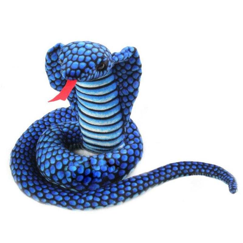 FLYING BALLOON 31 Inches Realistic Blue Cobra Snake Plush Stuffed Animal  Toy Doll Prank Gift for Fri Antika ve Koleksiyon kitantik  #12702209017316