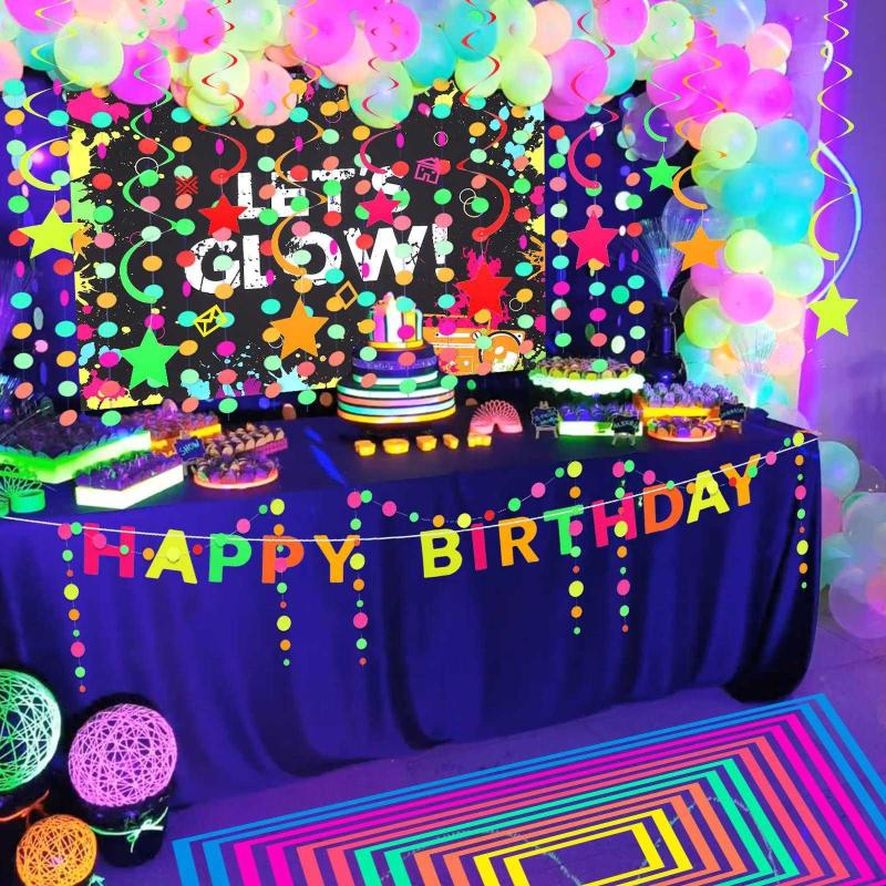 blacklight reactive party supplies