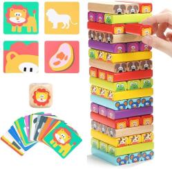 Antika - TOP BRIGHT Colored Wooden Stacking Games for Kids Toddler Building Blocks Fine Motor Skills Toy - 51 - kitantik - kitaLog