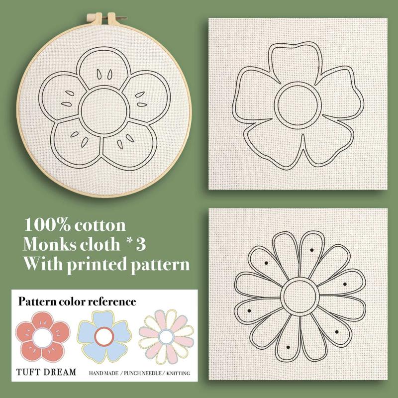 Sets Punch Needle Embroidery Starter Kit Punch Needle Kits, Mirror DIY  Crafts, Monks Cloth with Pa Antika ve Koleksiyon kitantik  #12702209020652