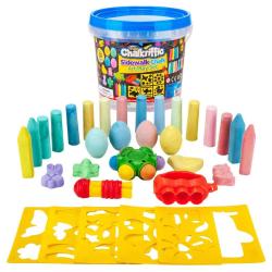 Antika - Creative Kids Premium Sidewalk Chalk Art Play Set - Bucket Bundle of Chalk & Educational Game Access - kitantik - kitaLog