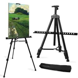 Antika - Artist Easel Stand, RRFTOK Metal Tripod Adjustable Easel for Painting Canvases Height from 21" to 66 - kitantik - kitaLog