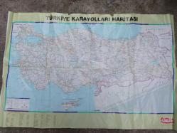 SABAH GAZETESİ TÜRKİYE TURİZM VE KARAYOLLARI HARİTASI